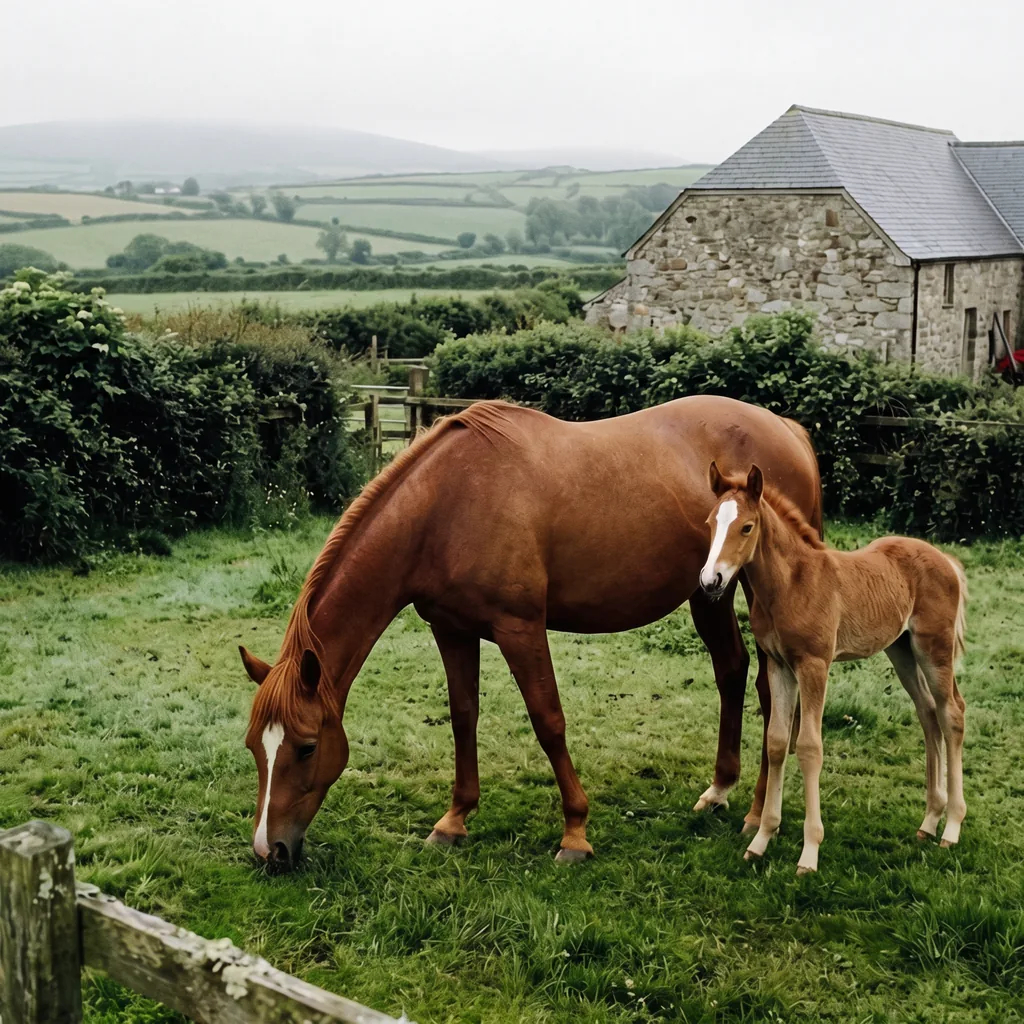 Élevage de chevaux au Haras Du Chatenet, Saint-Jal