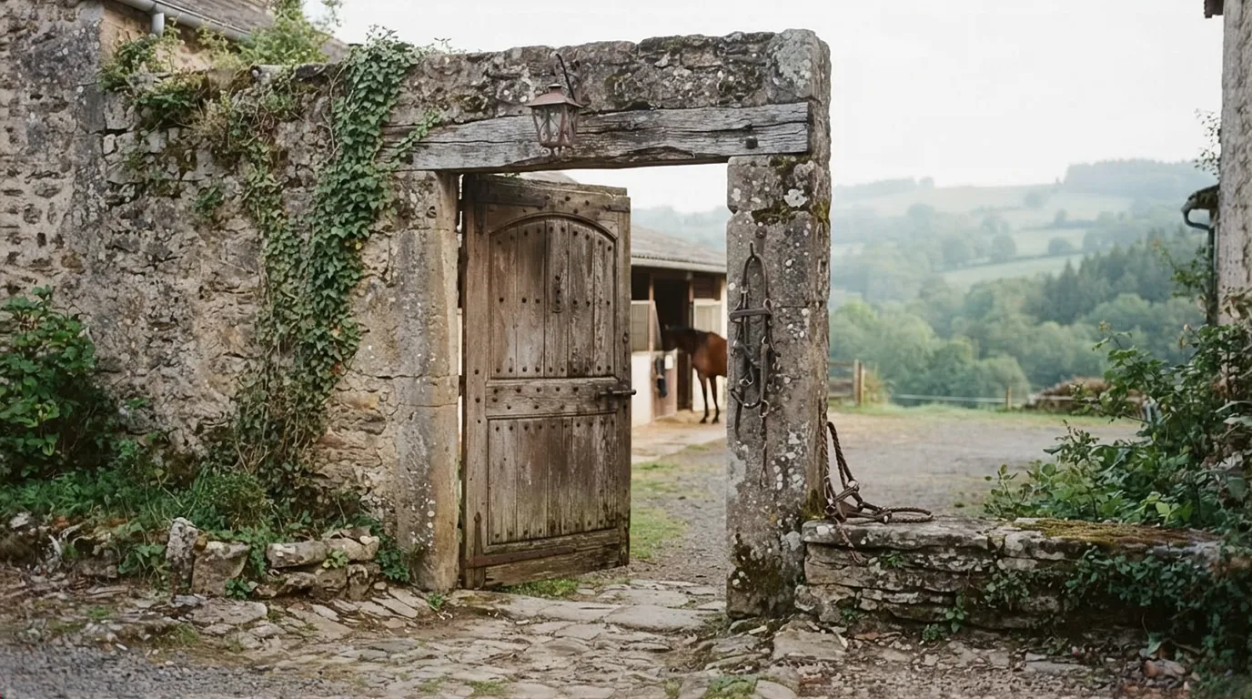 Entrée du Haras Du Chatenet, centre équestre à Saint-Jal